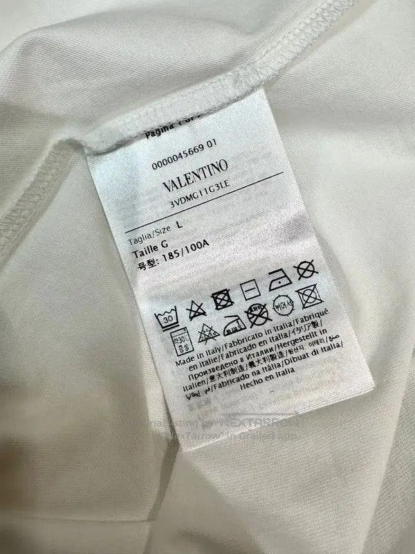 Valentino Valentino White Cotton T-shirt for Men . Size US L / EU 52-54 / 3 - 5 Thumbnail