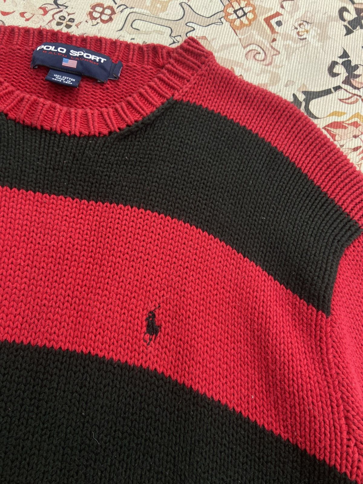 Polo Ralph Lauren Polo Sport Ralph Lauren striped knitwear wool vintage Size US M / EU 48-50 / 2 - 3 Thumbnail