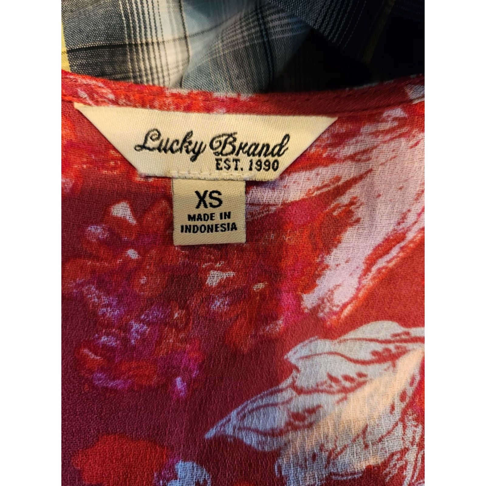Lucky Brand Lucky Brand Floral Boho Hippie Sheath Dress XS Women Multicolor V-Neck Short Casual Size XS / US 0-2 / IT 36-38 - 7 Thumbnail
