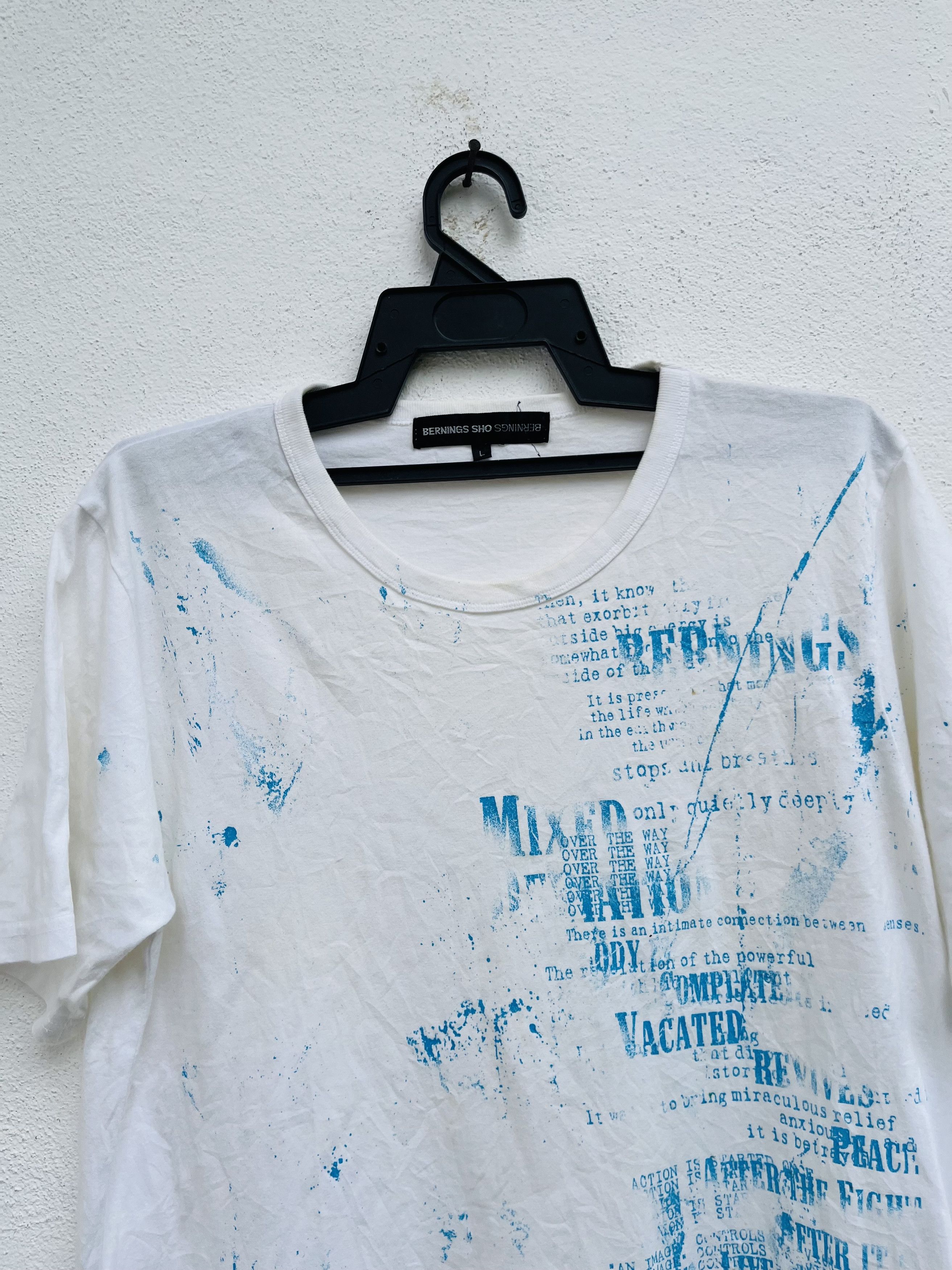 Japanese Brand Vintage Berning Sho White Designer Fashion Style Shirt Size US M / EU 48-50 / 2 - 3 Thumbnail