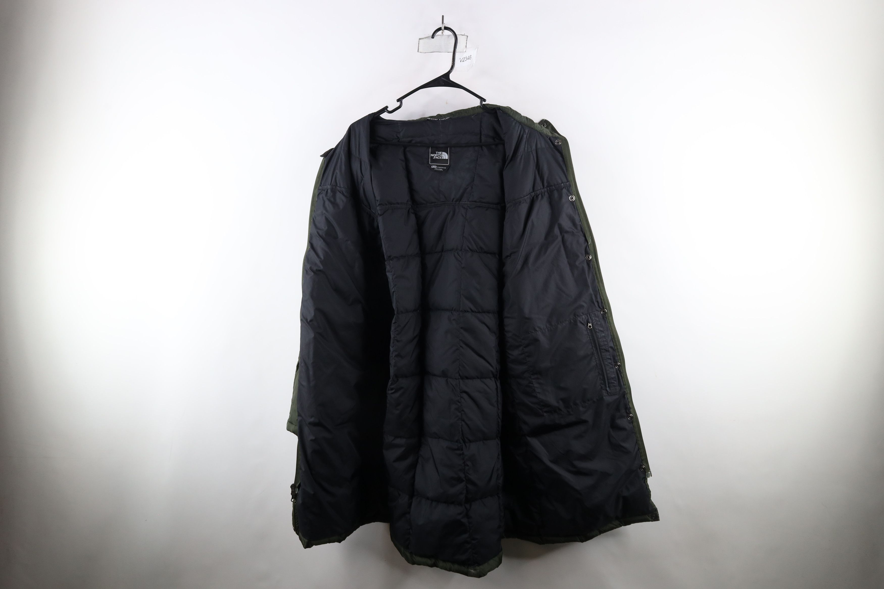 The North Face × Vintage The North Face Duck Down Hooded Puffer Parka Jacket Green Size XL / US 12-14 / IT 48-50 - 9 Thumbnail