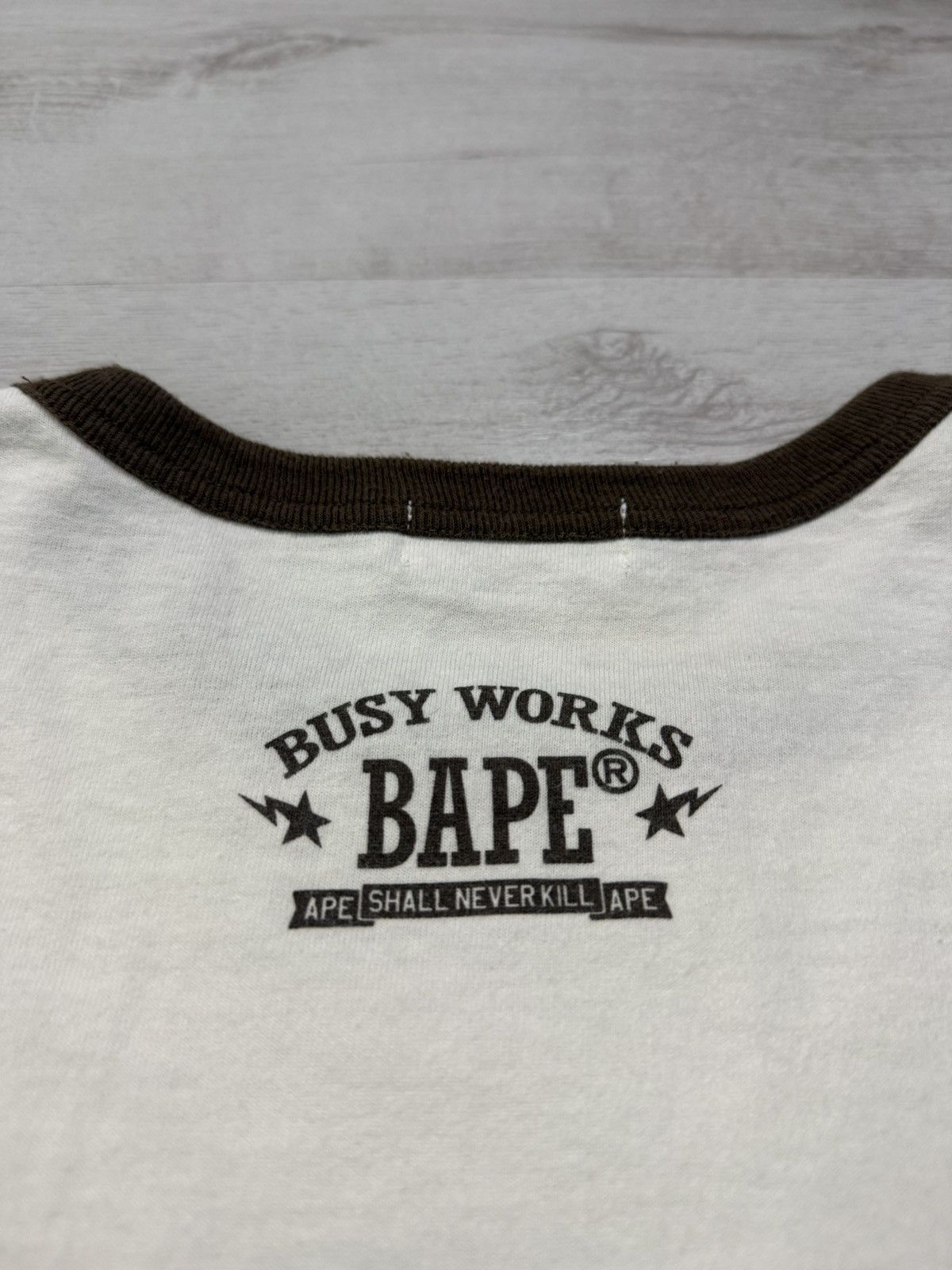 Bape 2005 Vintage A Bathing Ape Bape Busy Works Long Sleeve Size US L / EU 52-54 / 3 - 7 Thumbnail