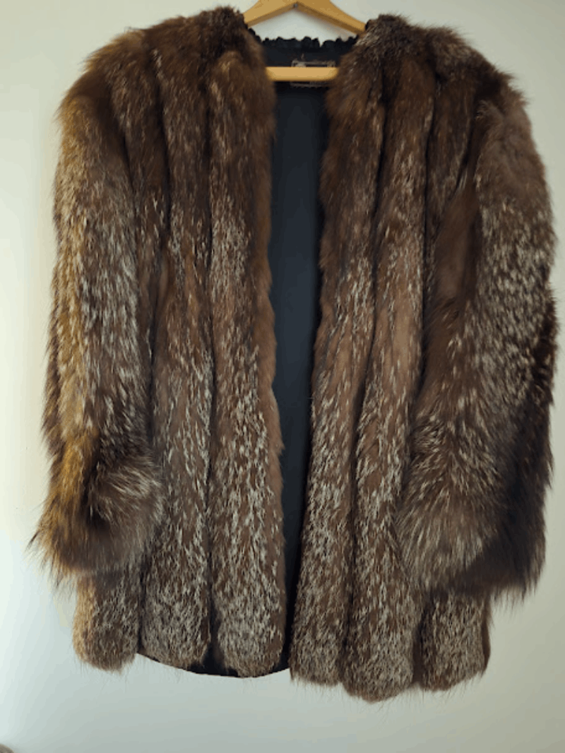 Other Vintage Silver Fox Mink Coat from Freedmans Medium Size M / US 6-8 / IT 42-44 - 2 Thumbnail