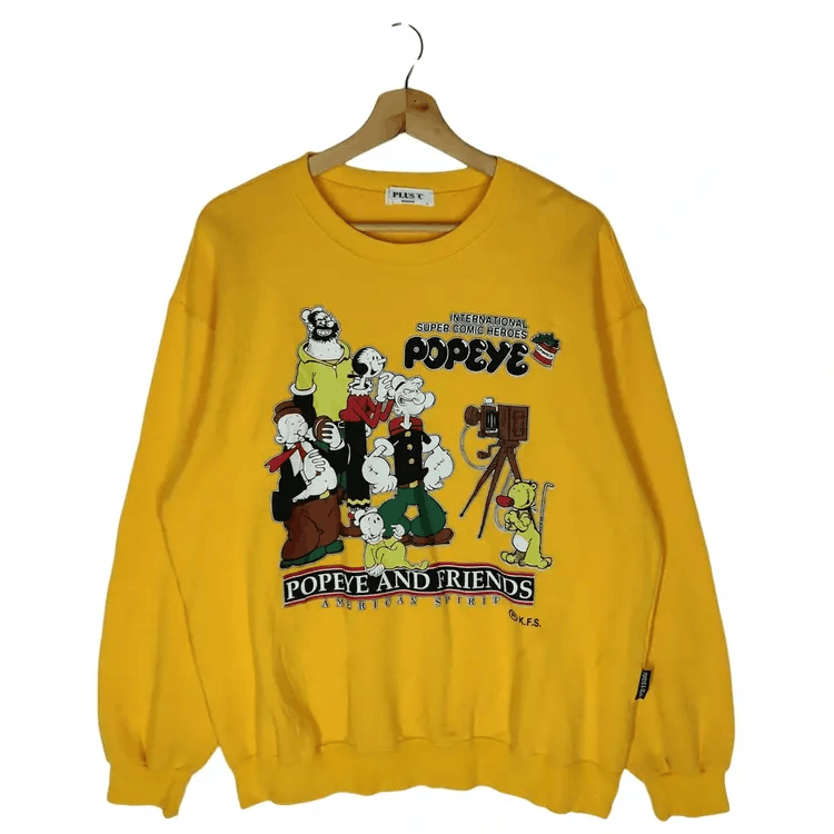 Cartoon Network Vintage Popeye & Olive X Plus C Sweatshirts Size US L / EU 52-54 / 3 - 1 Thumbnail