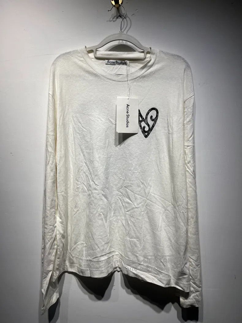 Acne Studios Acne Studios Spray Painted Heart Pattern Lightweight Cotto Size US S / EU 44-46 / 1 - 1 Thumbnail