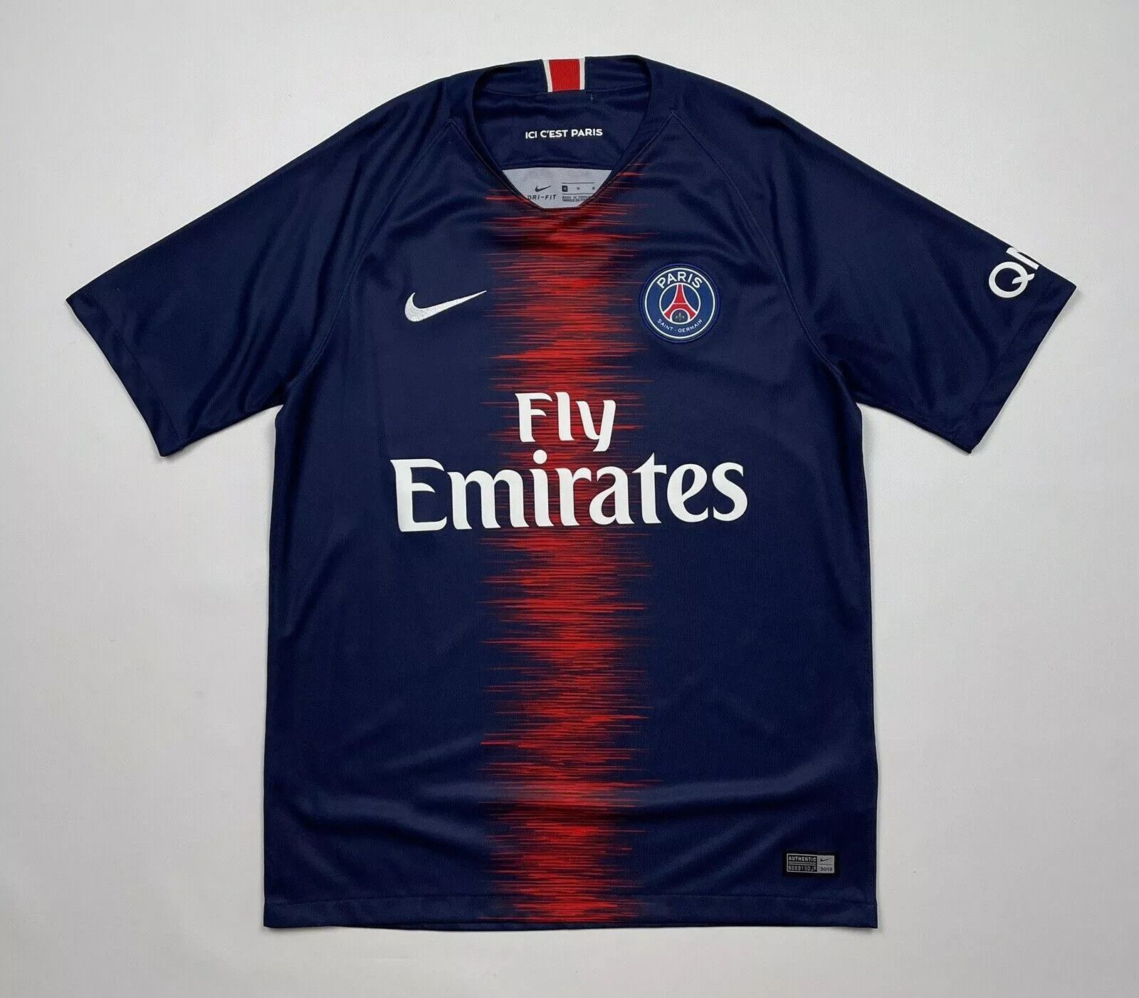 Nike FC PSG PARIS SAINT GERMAIN 2018 2019 HOME JERSEY SOCCER Size US M / EU 48-50 / 2 - 1 Thumbnail