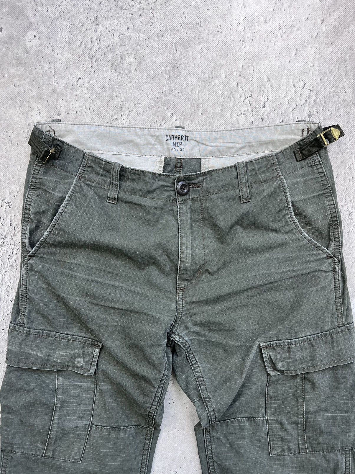 Carhartt × Vintage Vintage Carhartt Cargo Pants Thrashed Travis Scott Style Size US 29 - 4 Thumbnail