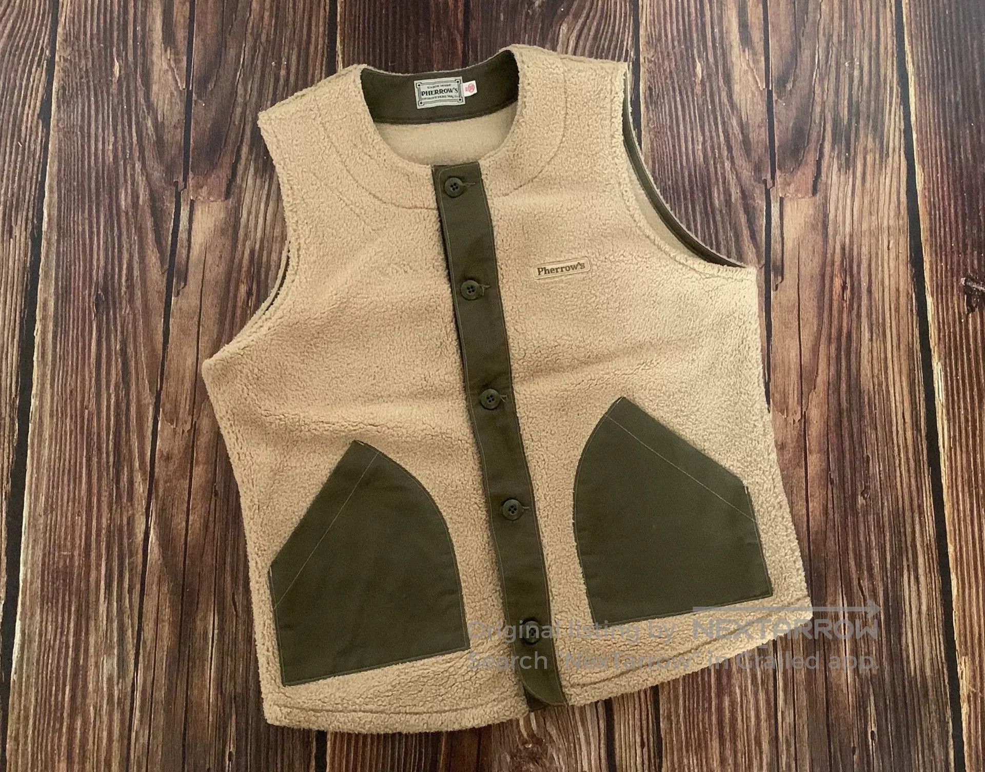Pherrow's warm sleeveless vest by pherrow's in beige. Size US M / EU 48-50 / 2 - 1 Thumbnail