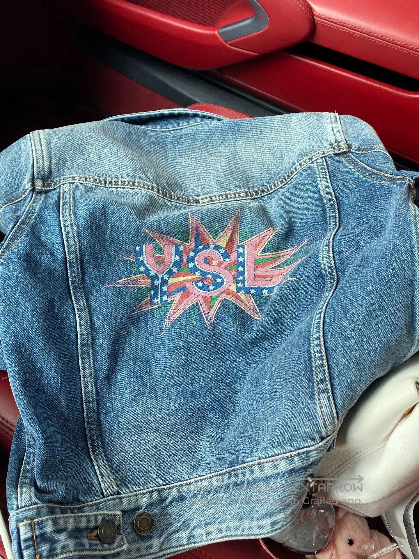 Saint Laurent Paris Saint Laurent Blue Denim Jacket. Size XS / US 0-2 / IT 36-38 - 3 Thumbnail