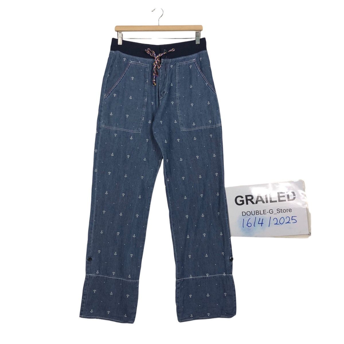 Japanese Brand 📌Power To The People Pants Polkadots Design Full Print Size 30" / US 8 / IT 44 - 1 Thumbnail