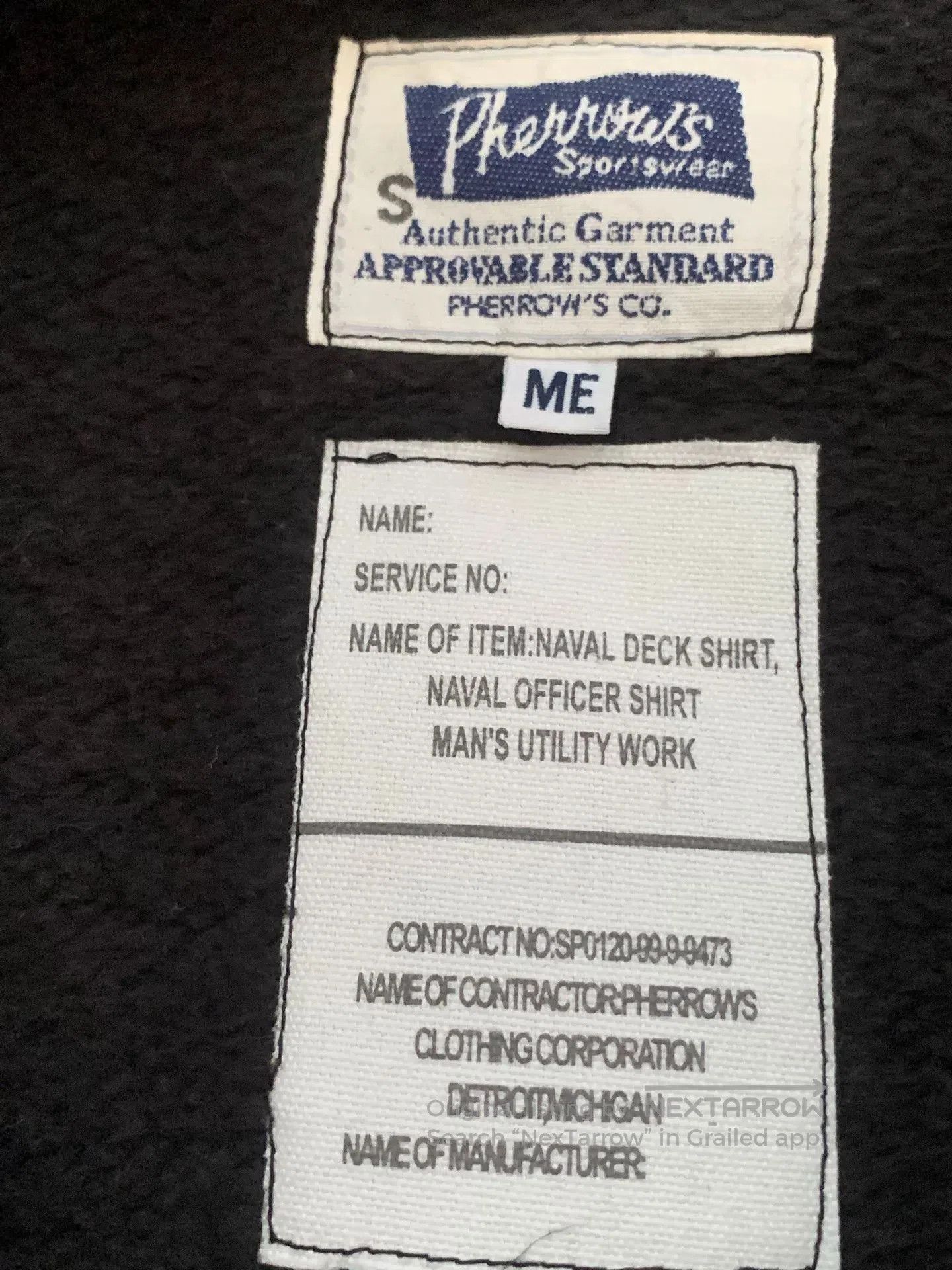 Pherrow's black military style sweatshirt. Size US M / EU 48-50 / 2 - 4 Thumbnail