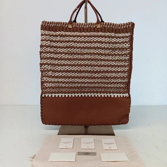 Valentino Valentino Garavani Men's Identity Woven Tote Bag Size ONE SIZE - 2 Thumbnail