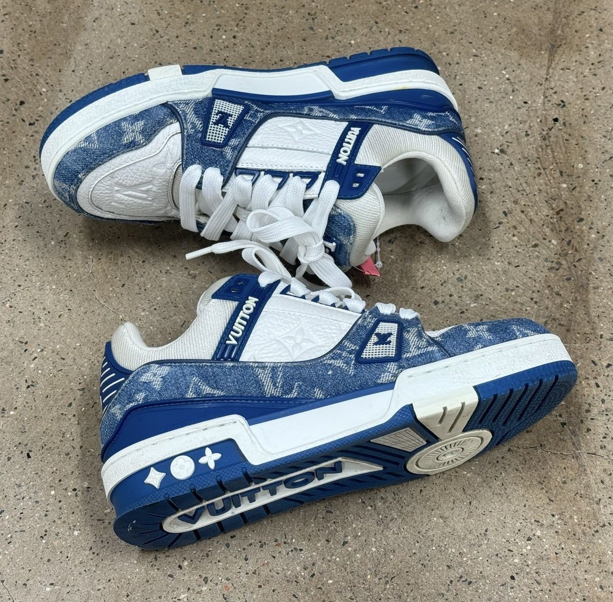Louis Vuitton LV Louis Vuitton Trainer Denim size35 Size US 5 / IT 35 - 5 Thumbnail