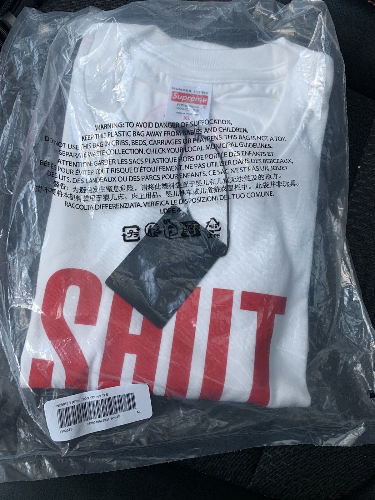 Number (N)ine × Supreme Supreme/Number (N)ine shut up tee Size US XL / EU 56 / 4 - 2 Thumbnail