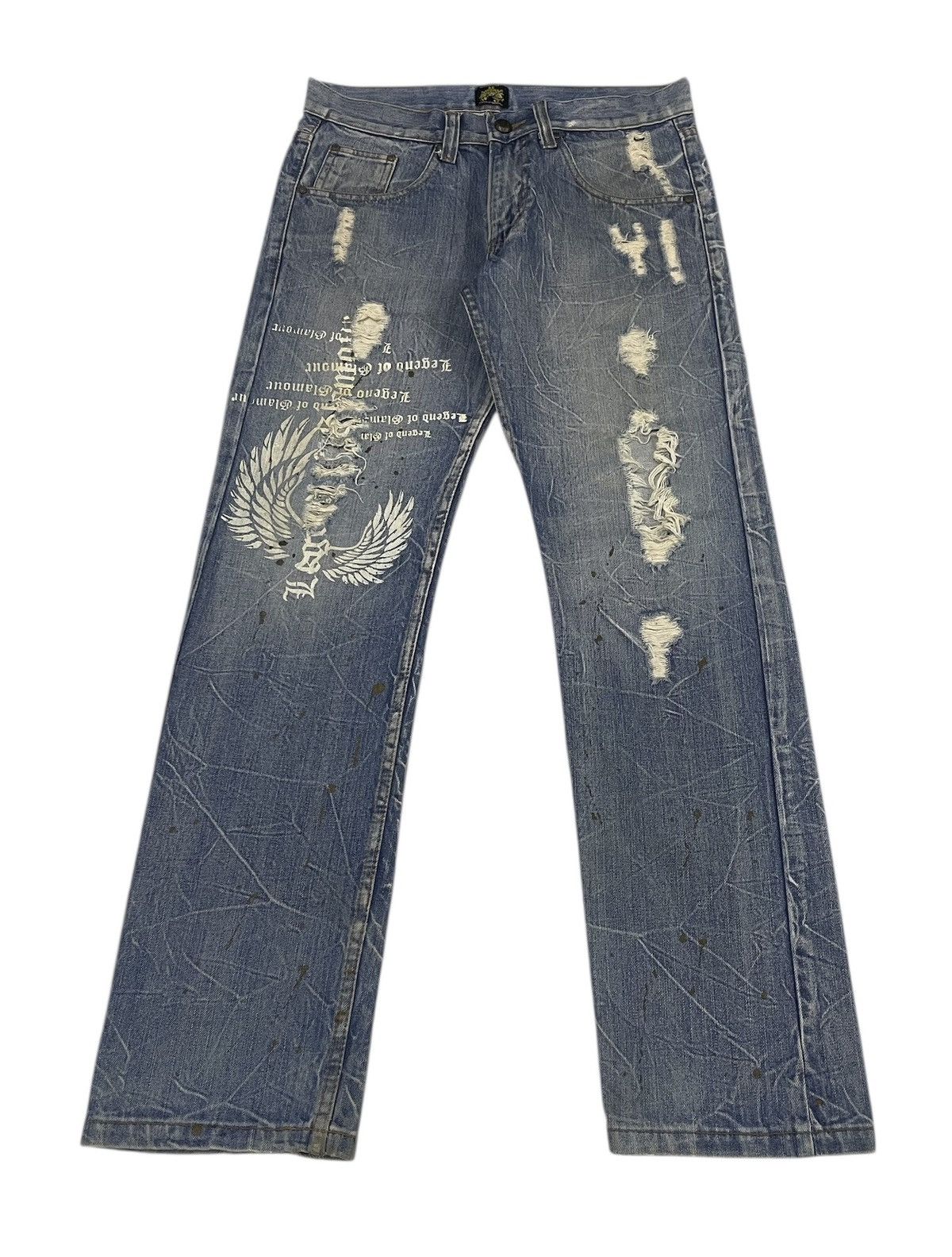 Hysteric Glamour LegendOfGlamour Distressed Jeans Size US 33 - 2 Thumbnail