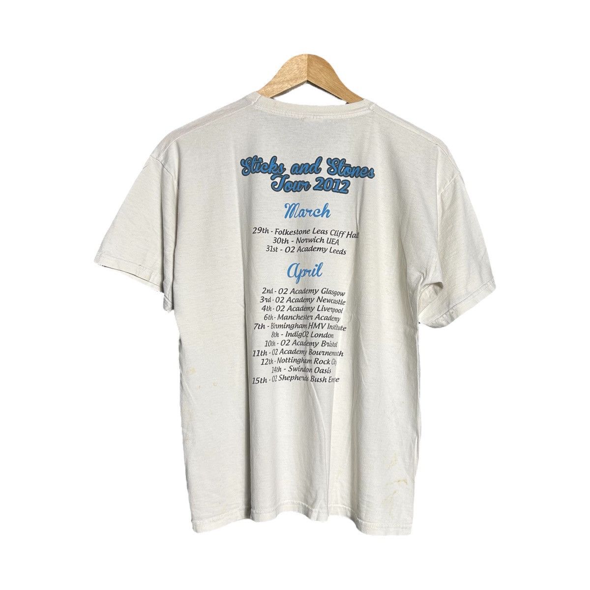 Band Tees Sticks And Stones Tour 2012 Tshirt Size M / US 6-8 / IT 42-44 - 2 Thumbnail