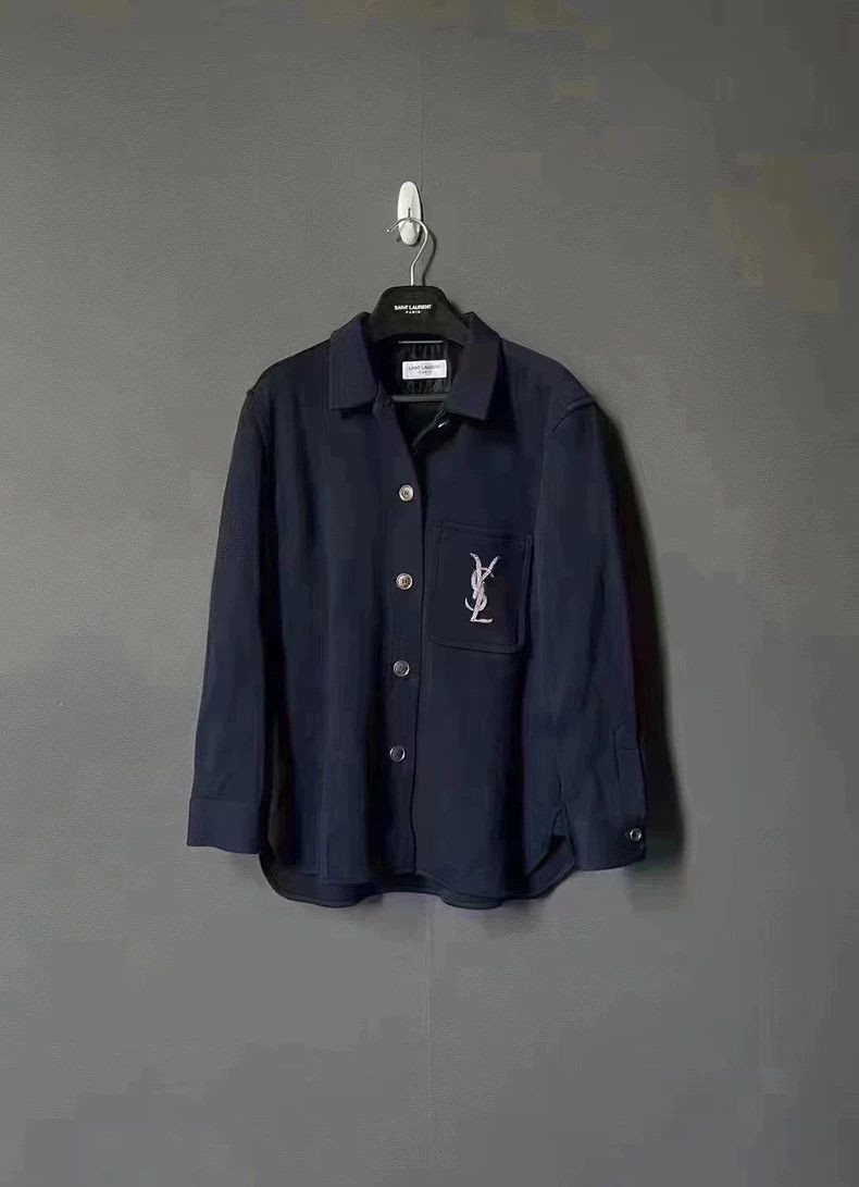 Saint Laurent Paris Golden logo shirt-2506