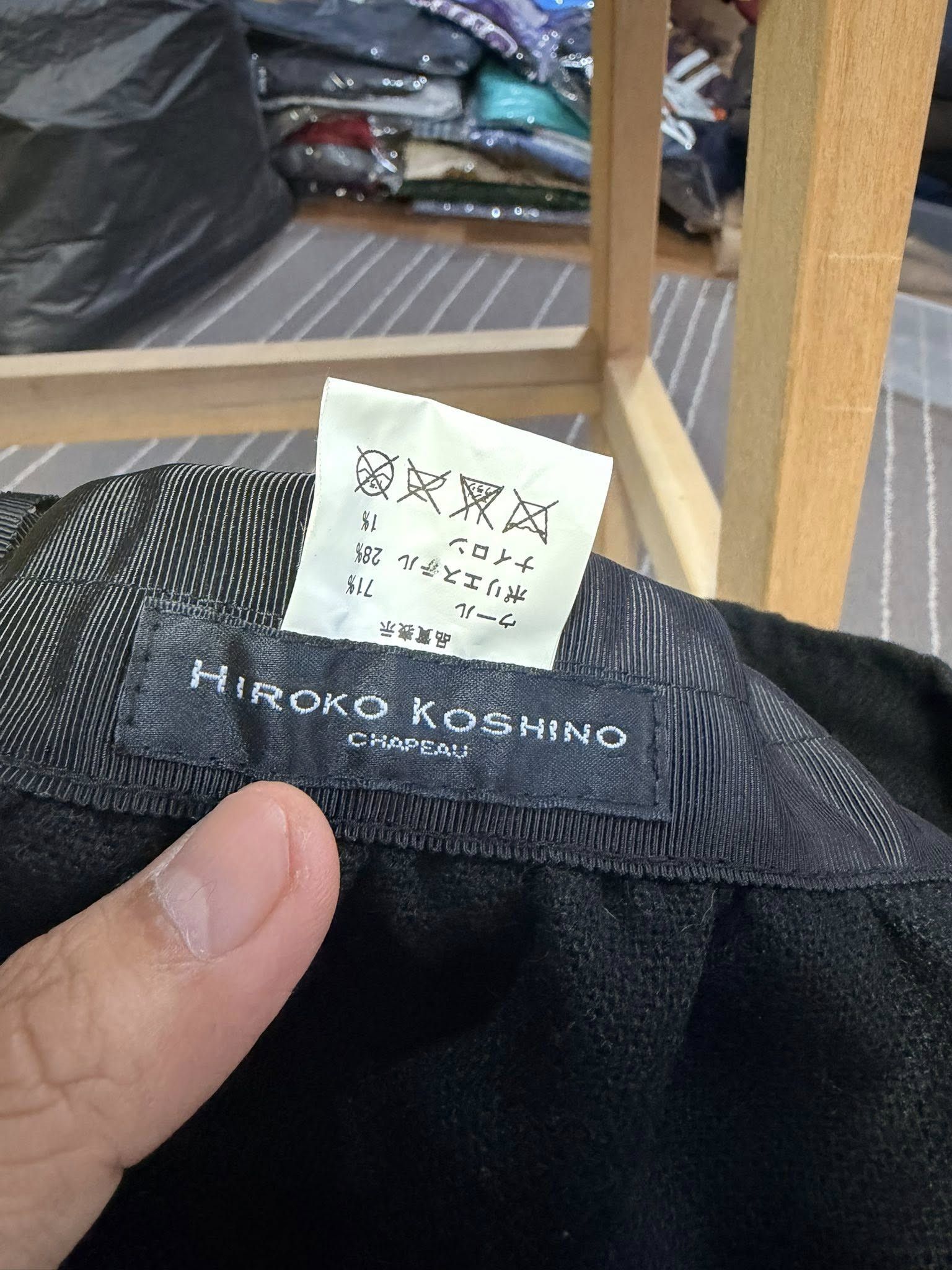 Hiroko Koshino Homme HIROKO KOSHINO by C HAPEAU hat 57.5 cm Size ONE SIZE - 10 Thumbnail