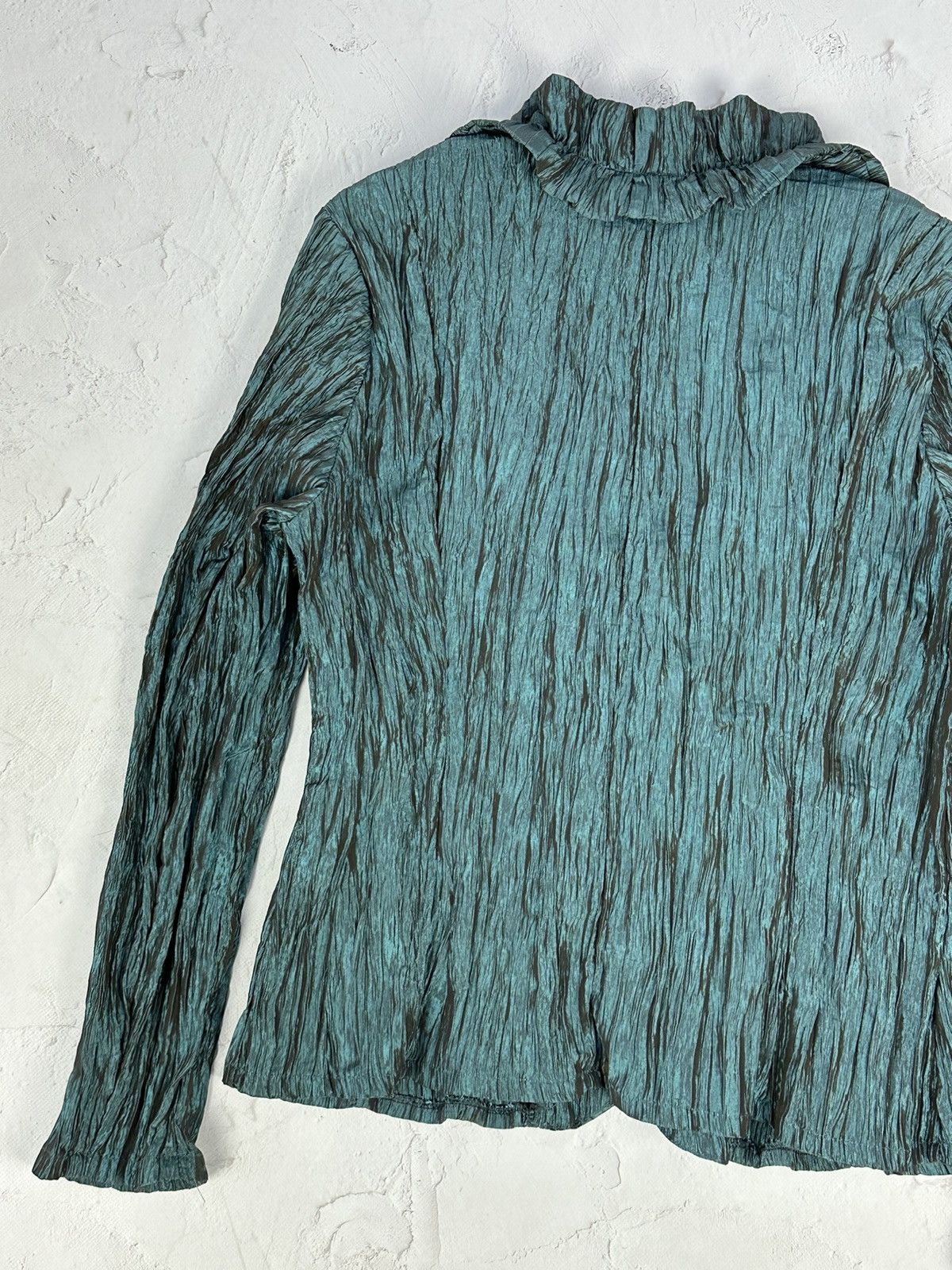 Japanese Brand × Vintage Vintage Pleated Issey Miyake Style Shirt Size M / US 6-8 / IT 42-44 - 6 Thumbnail