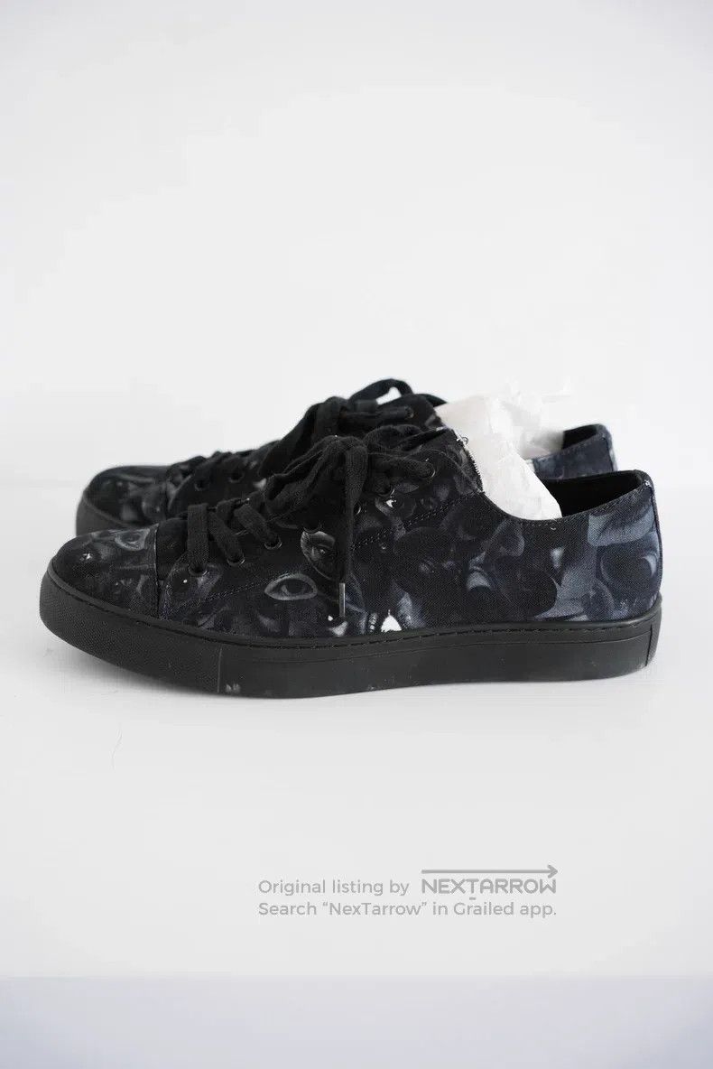 Yohji Yamamoto YOHJI YAMAMOTO Eye Dot Canvas Slip-On Shoes Size US 6 / IT 36 - 2 Thumbnail