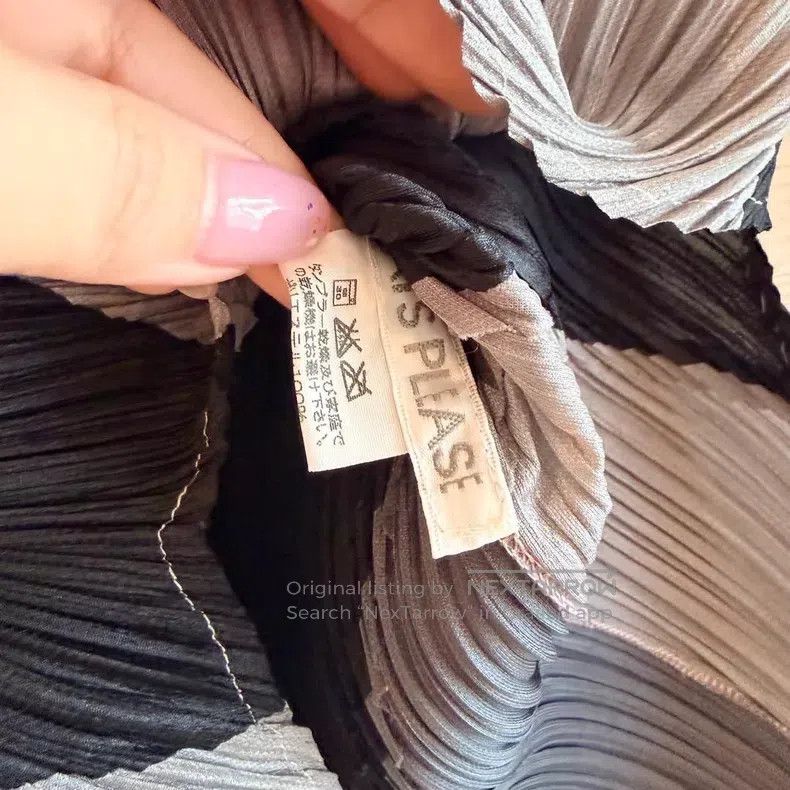 Issey Miyake Issey Miyake Black and White Color-blocked Ruched High-nec Size L / US 10 / IT 46 - 6 Thumbnail