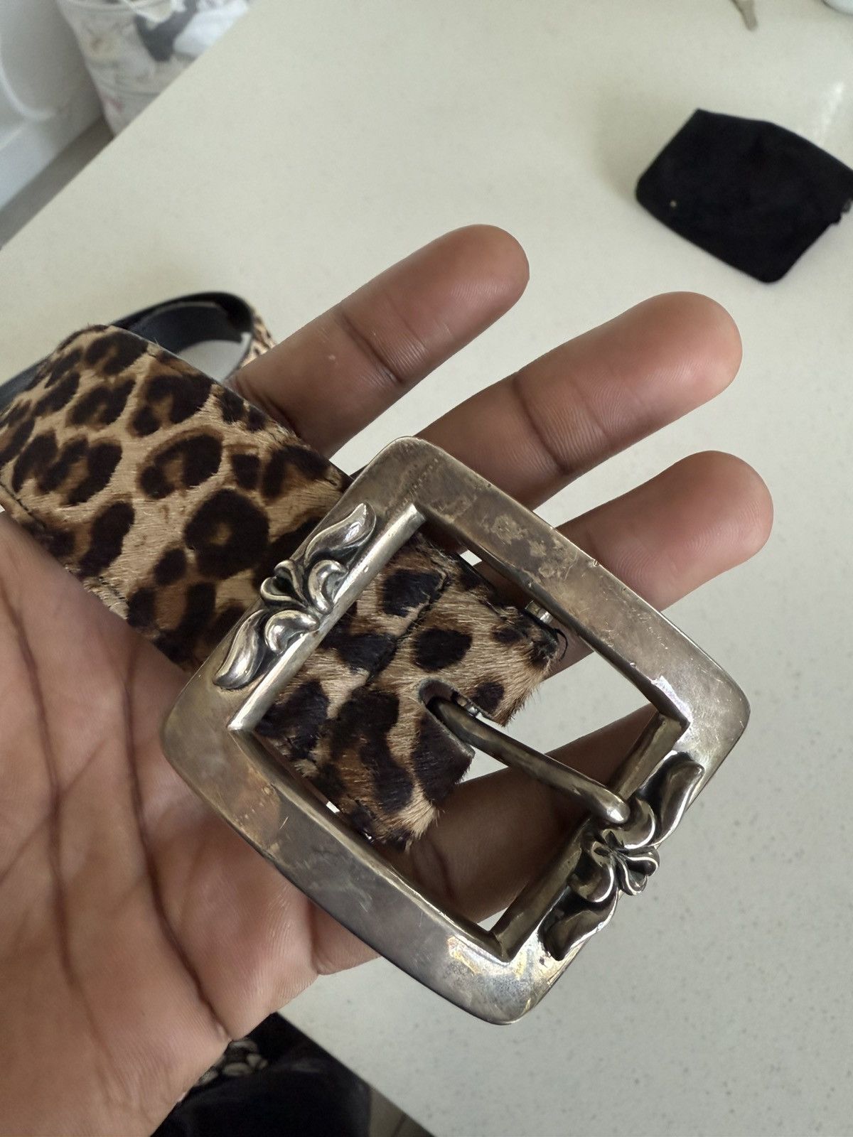 Chrome Hearts Chrome Hearts Cheetah Belt Size 38 - 2 Thumbnail