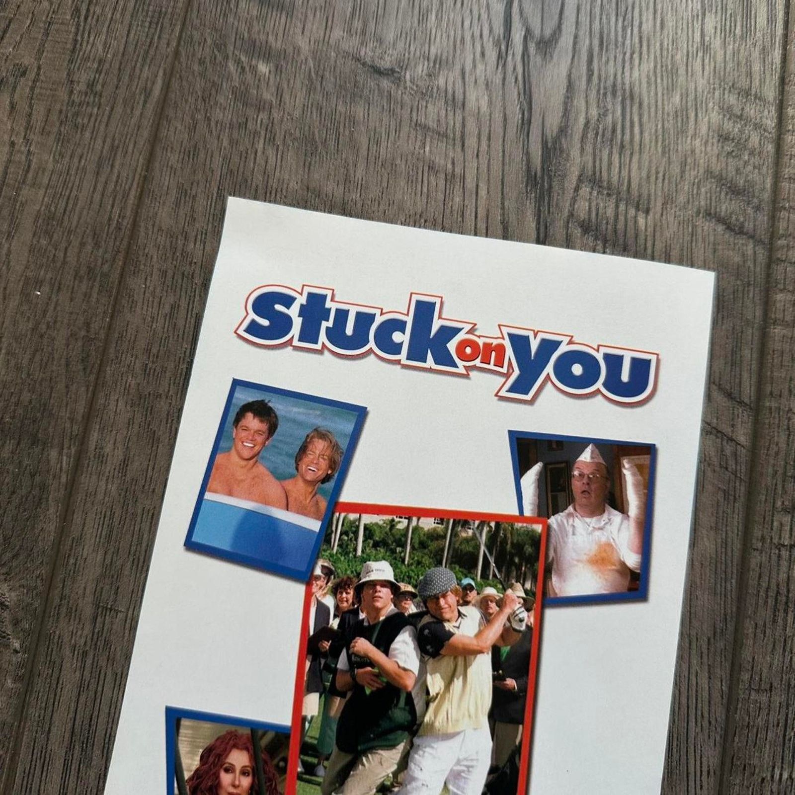 Vintage Vintage 2003 Comedy Stuck On You Mini Movie Promo DVD Poster Size ONE SIZE - 2 Thumbnail