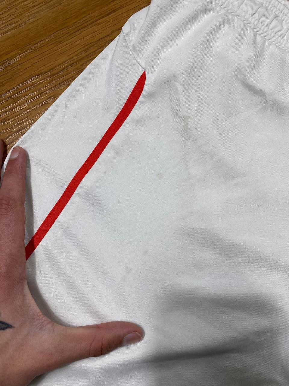 Puma × Vintage Arsenal x Puma Sportswear Soccer Shorts In White Size US 32 / EU 48 - 9 Thumbnail