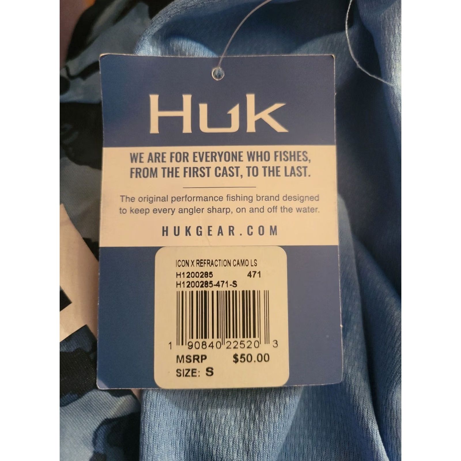 Vintage Huk Icon X KC Refraction Camo Fade Fishing Shirt 50+UPF Size S Men's NEW Size US S / EU 44-46 / 1 - 6 Thumbnail