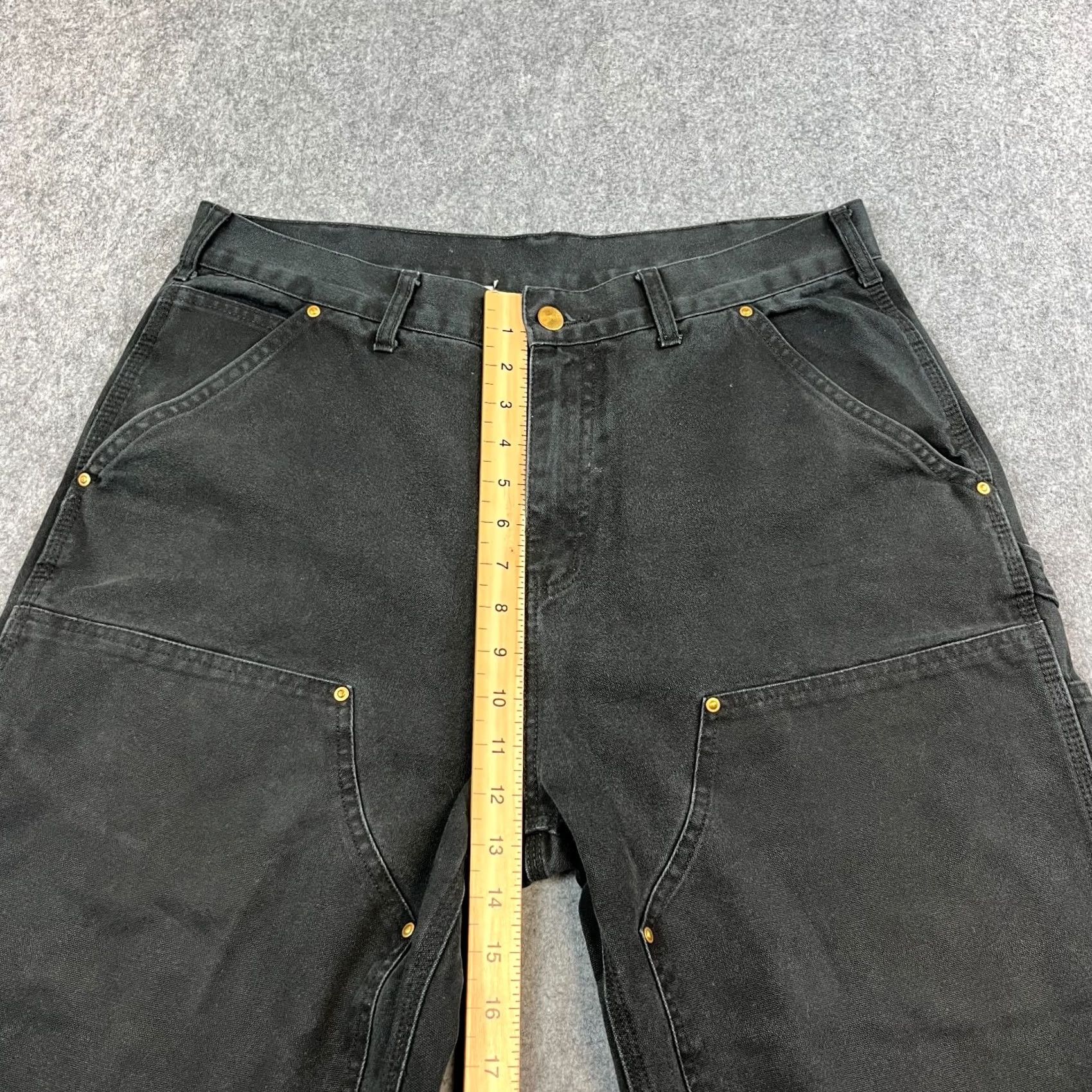 Carhartt Vintage Carhartt Jeans 34x32 Straight 5-Pocket Denim Black Mens Carhartt Regular Rise Mid Size US 34 / EU 50 - 5 Thumbnail