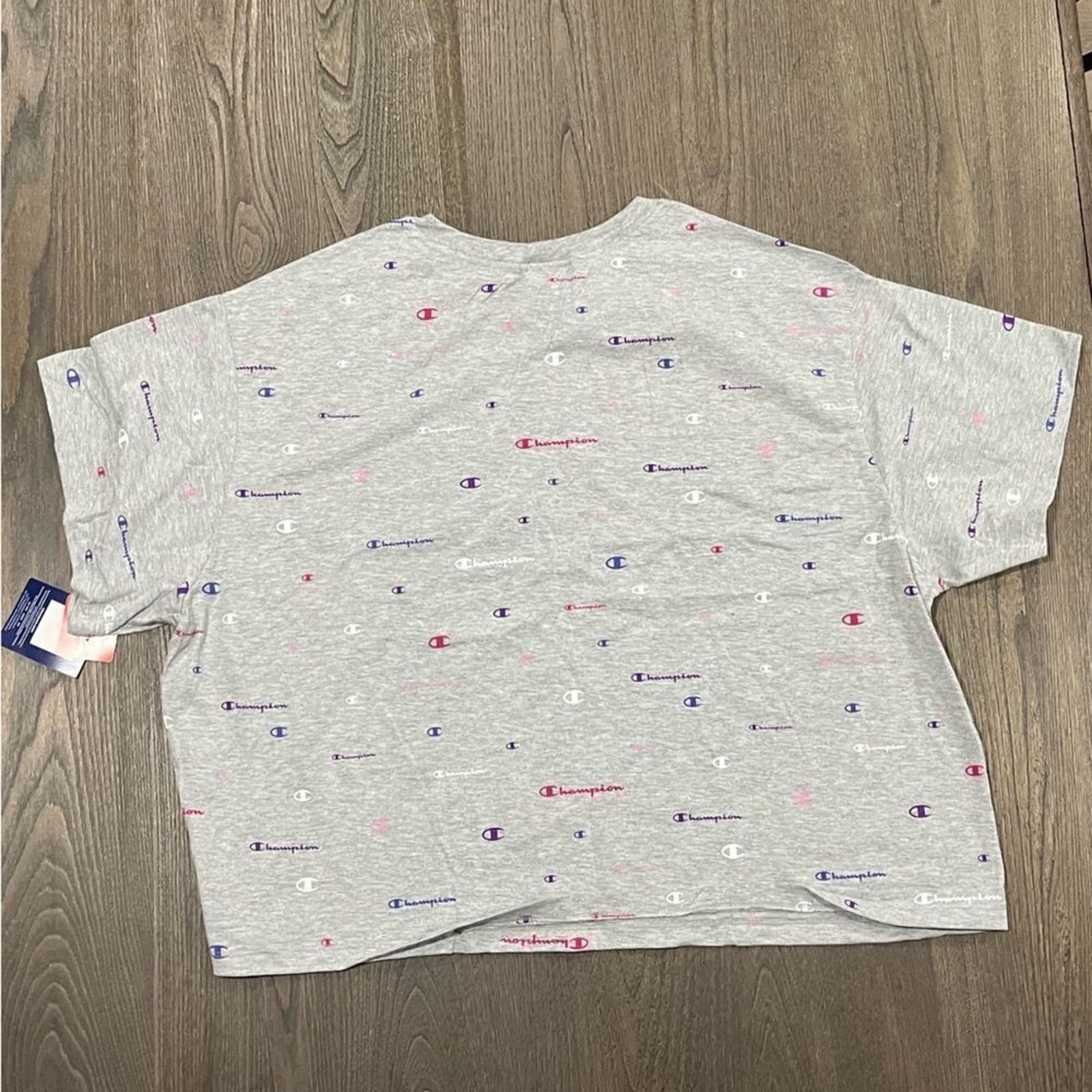 Champion NWT Champion Gray Multi-Colored Graphic Crop Top - Size 3X Size 3XL / US 20-22 - 4 Thumbnail