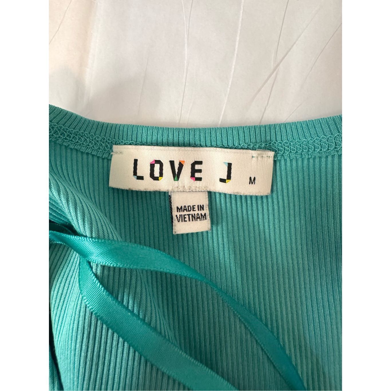 Other Love J Teal Ruched Front Crop Top – Size M Size M / US 6-8 / IT 42-44 - 5 Thumbnail