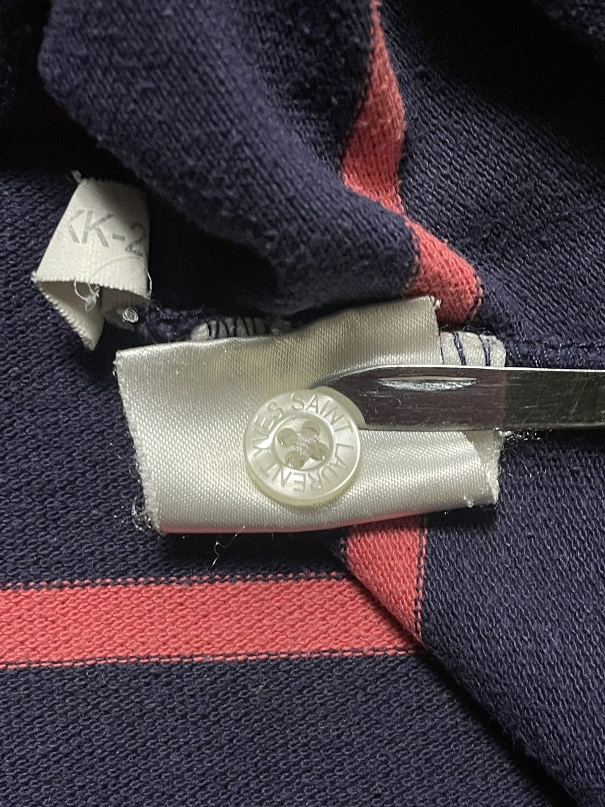 Yves Saint Laurent Vintage Yves Saint Laurent YSL Polo Blue Mini Logo Size US XL / EU 56 / 4 - 9 Thumbnail
