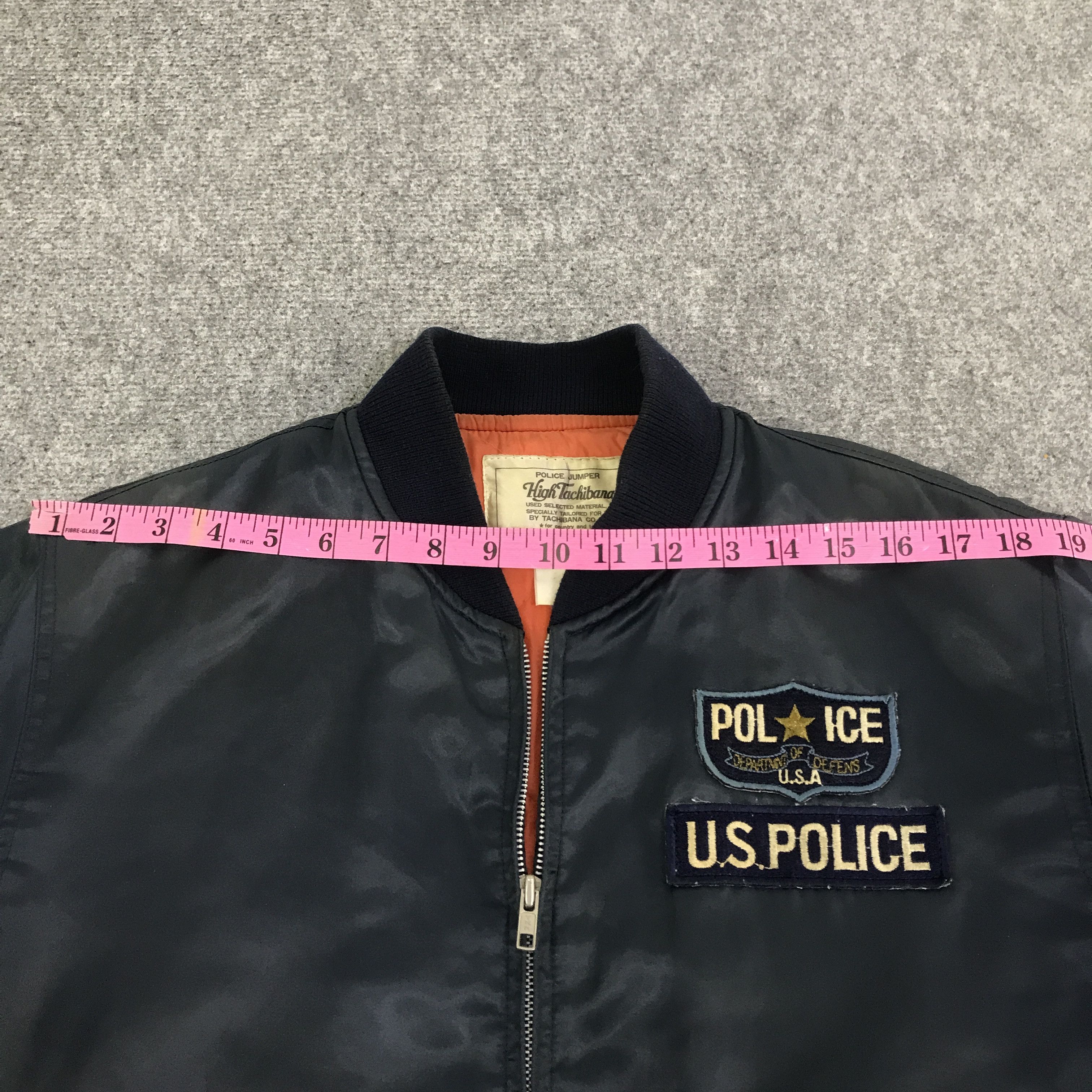 Japanese Brand U.S Police bombers Navy jacket K126B1 Size US L / EU 52-54 / 3 - 6 Thumbnail