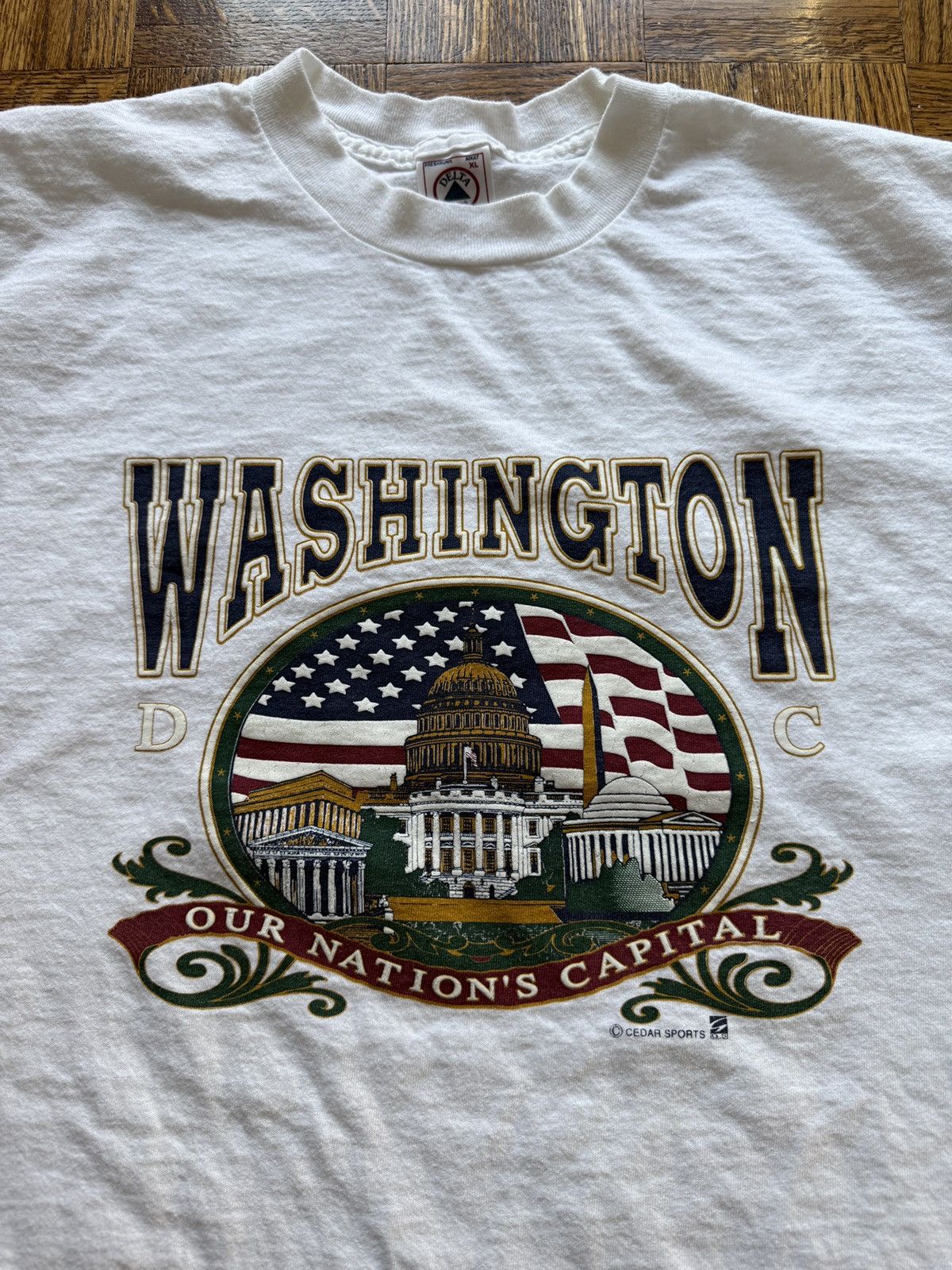 Vintage Vintage 90s Washington D.C. Graphic Tee Size US XL / EU 56 / 4 - 2 Thumbnail