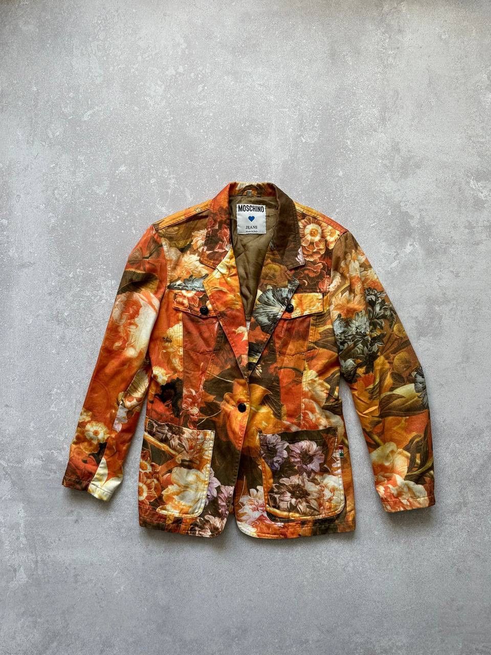Moschino Moschino Vintage Leave My Plants Alone! Jeans Floral Blazer Size M / US 6-8 / IT 42-44 - 22 Thumbnail