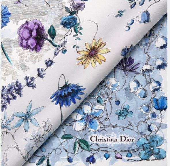 Dior o1w1db11024 Size: OS / Florilegio Square Scarf Size ONE SIZE - 4 Thumbnail