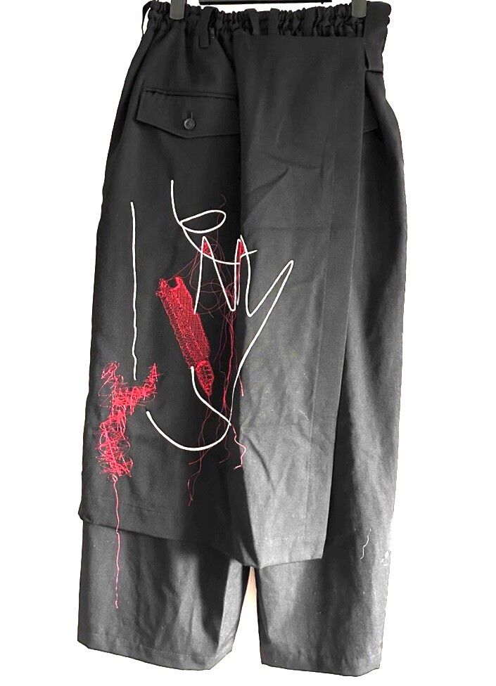 Pre-owned Yohji Yamamoto Pants Skirt Great In Black