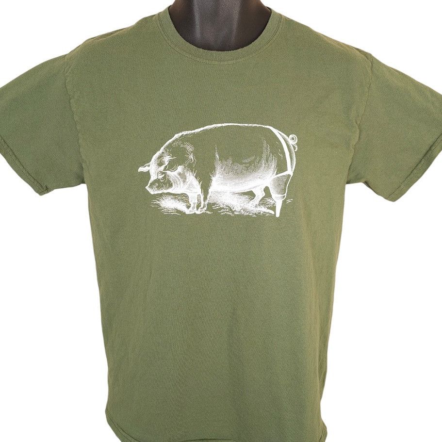Gildan Peg Leg Porker T Shirt Mens Size Medium Green Nashville Tenn Size US M / EU 48-50 / 2 - 1 Thumbnail