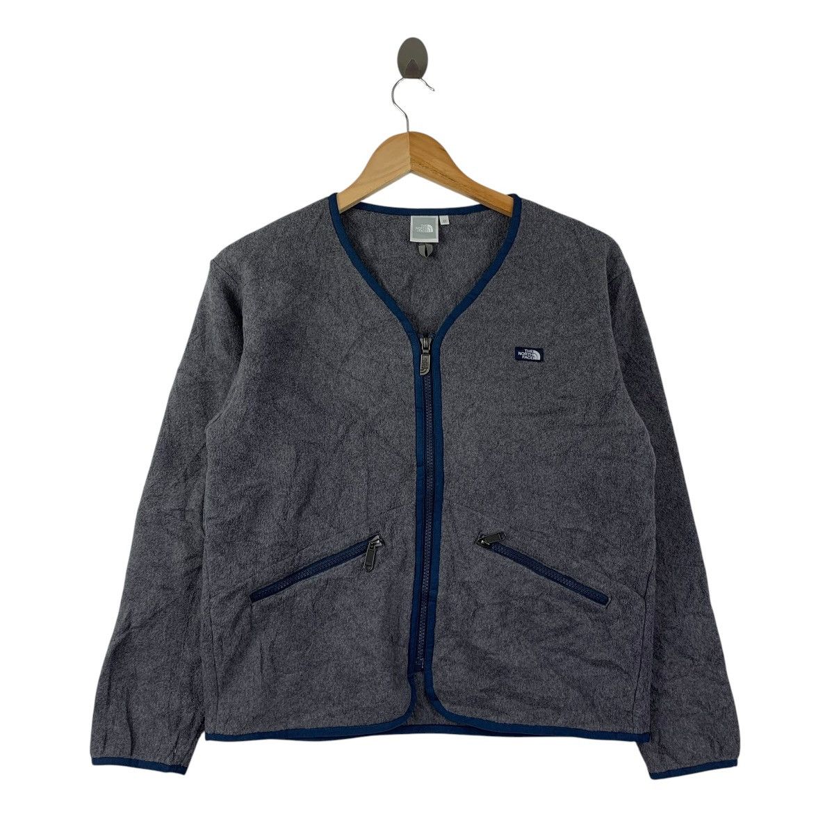 The North Face The North Face Fleece Cardigan Jacket Gray Blue Trim Zip Up Size US M / EU 48-50 / 2 - 1 Thumbnail