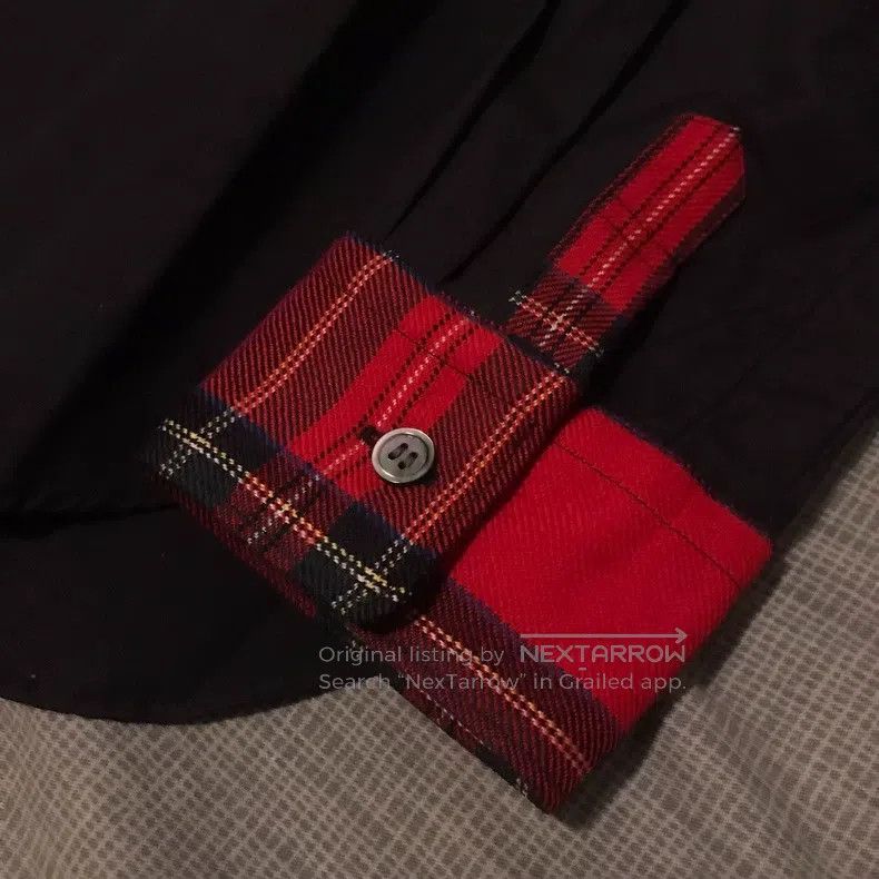 Comme des Garcons Comme Des Garcons English Red and Black Punk Plaid Shirt Size US S / EU 44-46 / 1 - 4 Thumbnail