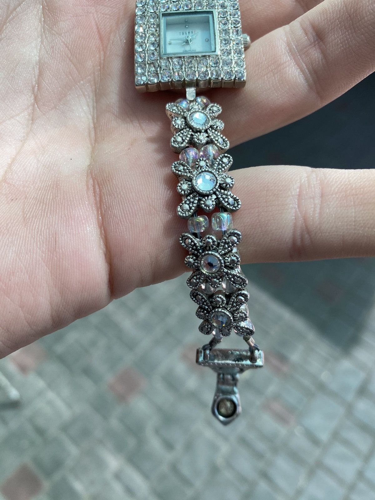 Japanese Brand × Jewelry × Vintage Stylish futuristic Crystal Bracelet Watch Size ONE SIZE - 6 Thumbnail