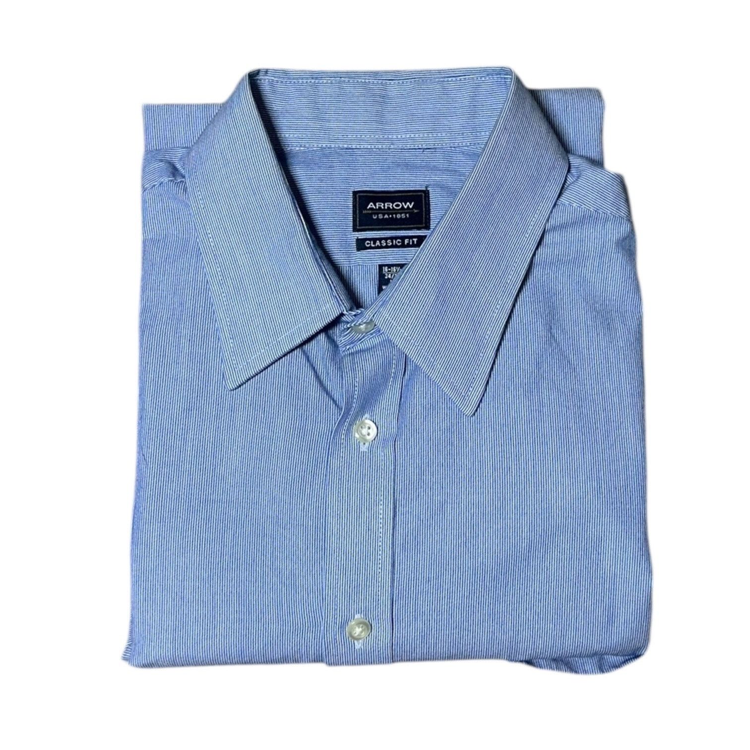 Arrow Arrow Men’s Large Dress Shirt | Classic Fit Button-Down Size US L / EU 52-54 / 3 - 4 Thumbnail