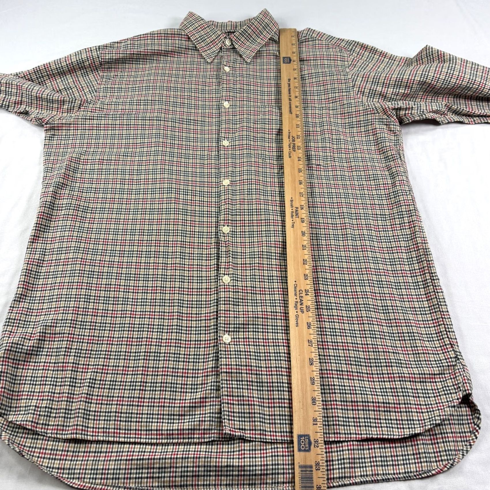 J.Crew VINTAGE J.CREW Oarsman Shirt Mens LT Large Tall Plaid Button Up Long Sleeve 90s Mens Size US L / EU 52-54 / 3 - 6 Thumbnail