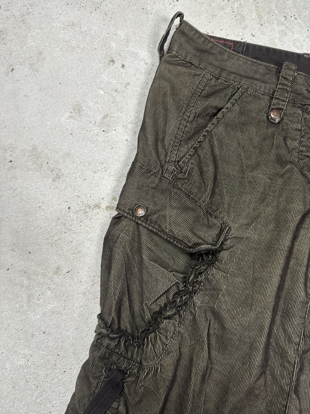 Marithe + Francois Girbaud Vintage 90s Marithe Francois Girbaud Cargo Bondage Skirt Size 28" / US 6 / IT 42 - 5 Thumbnail