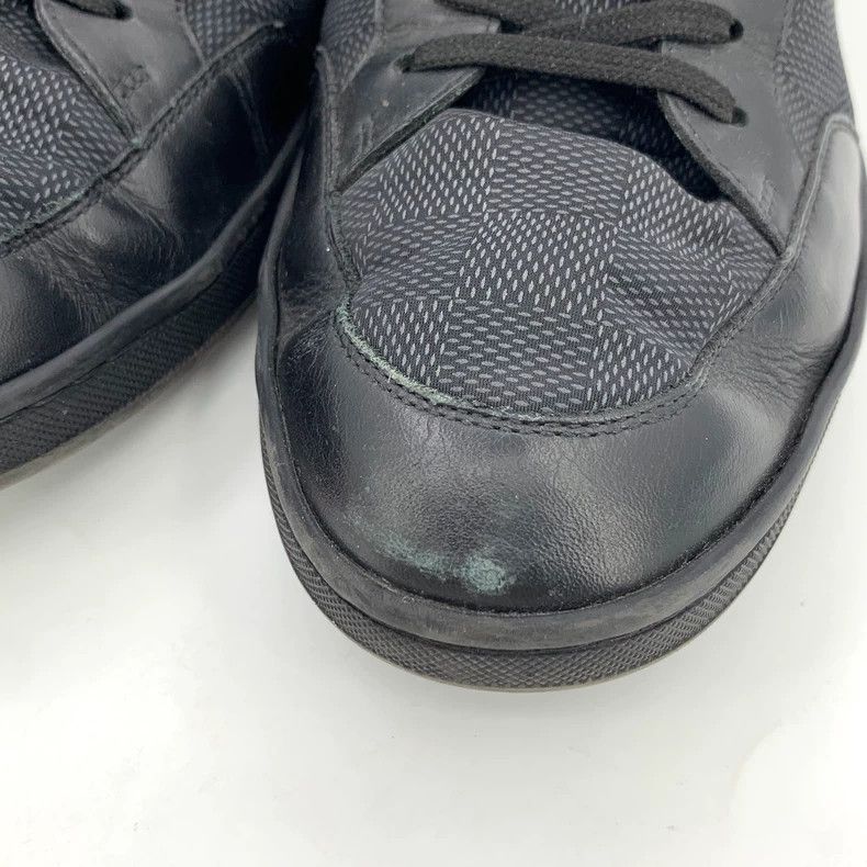 Louis Vuitton Louis Vuitton Black checkerboard lace-up board shoes Size US 7.5 / EU 40-41 - 9 Thumbnail