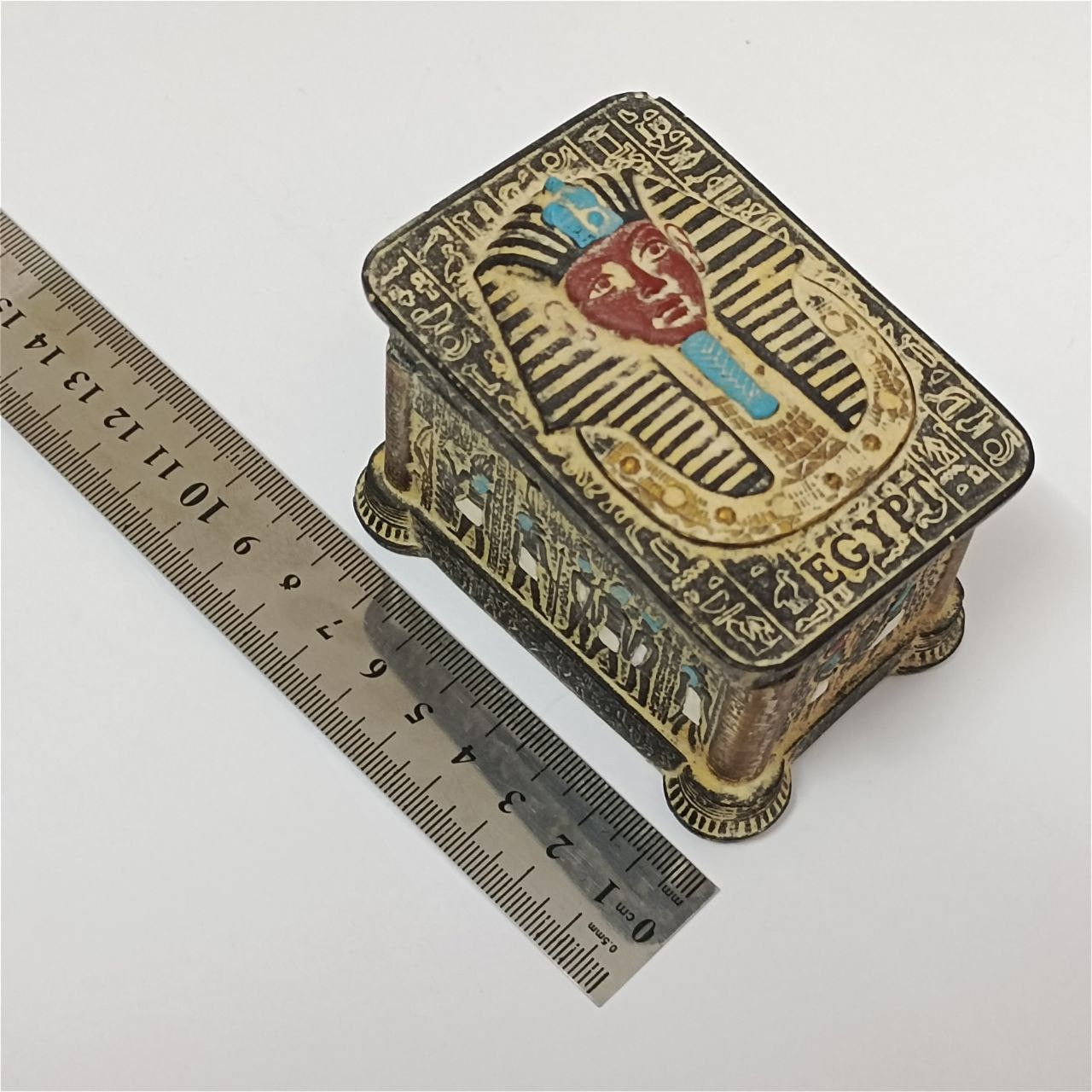 Handmade Handmade Egyptian Tutankhamun Box Pharaonic Jewelry Souvenir Size ONE SIZE - 6 Thumbnail