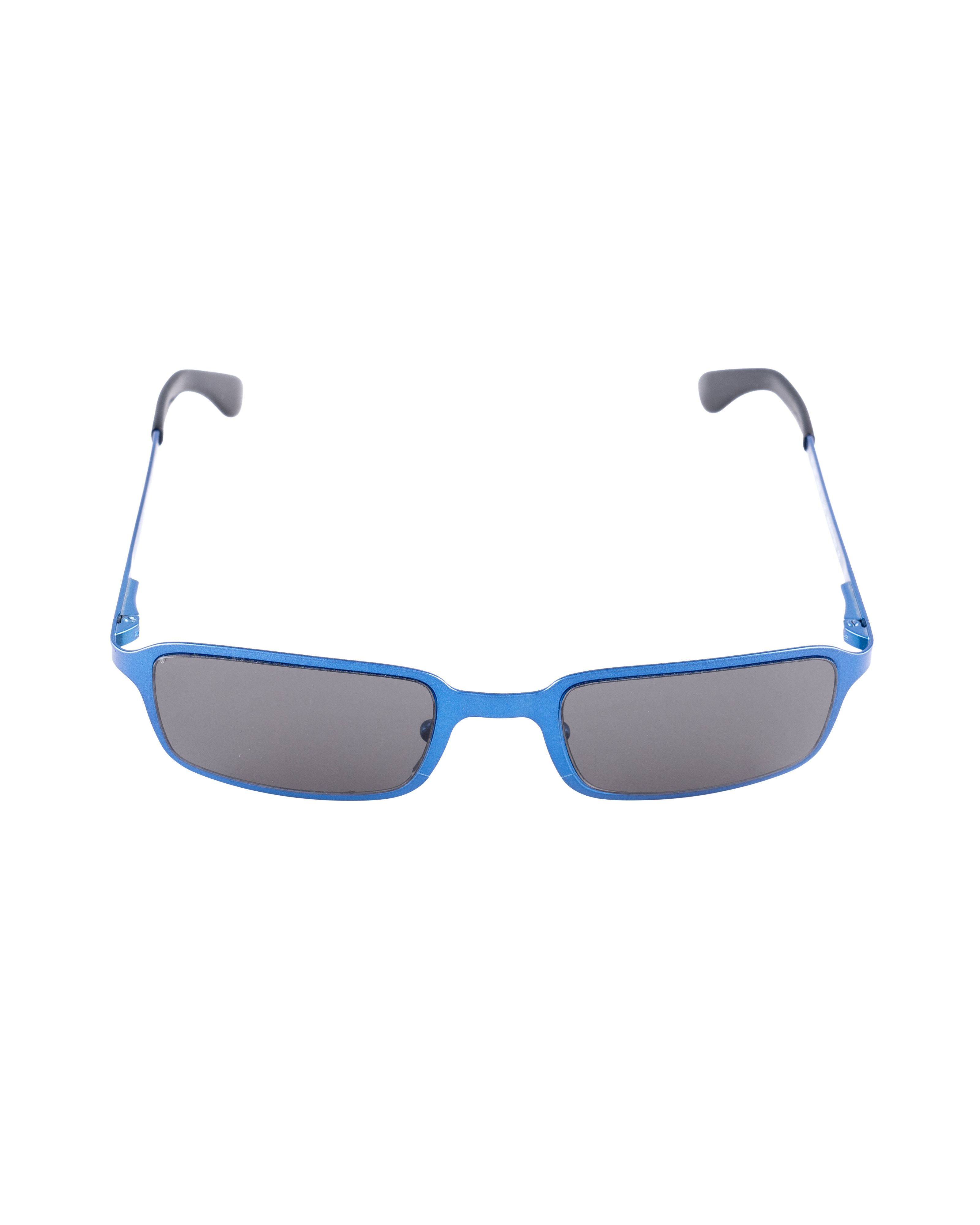 Valentino Oliver by Valentino 90's Deep Blue Rectangular Sunglasses Size ONE SIZE - 2 Thumbnail