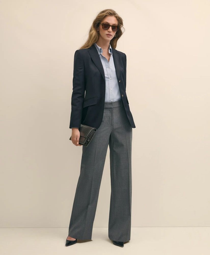 Brooks Brothers × Designer Brooks Brothers Wool Two-Button Blazer Size XS / US 0-2 / IT 36-38 - 12 Thumbnail