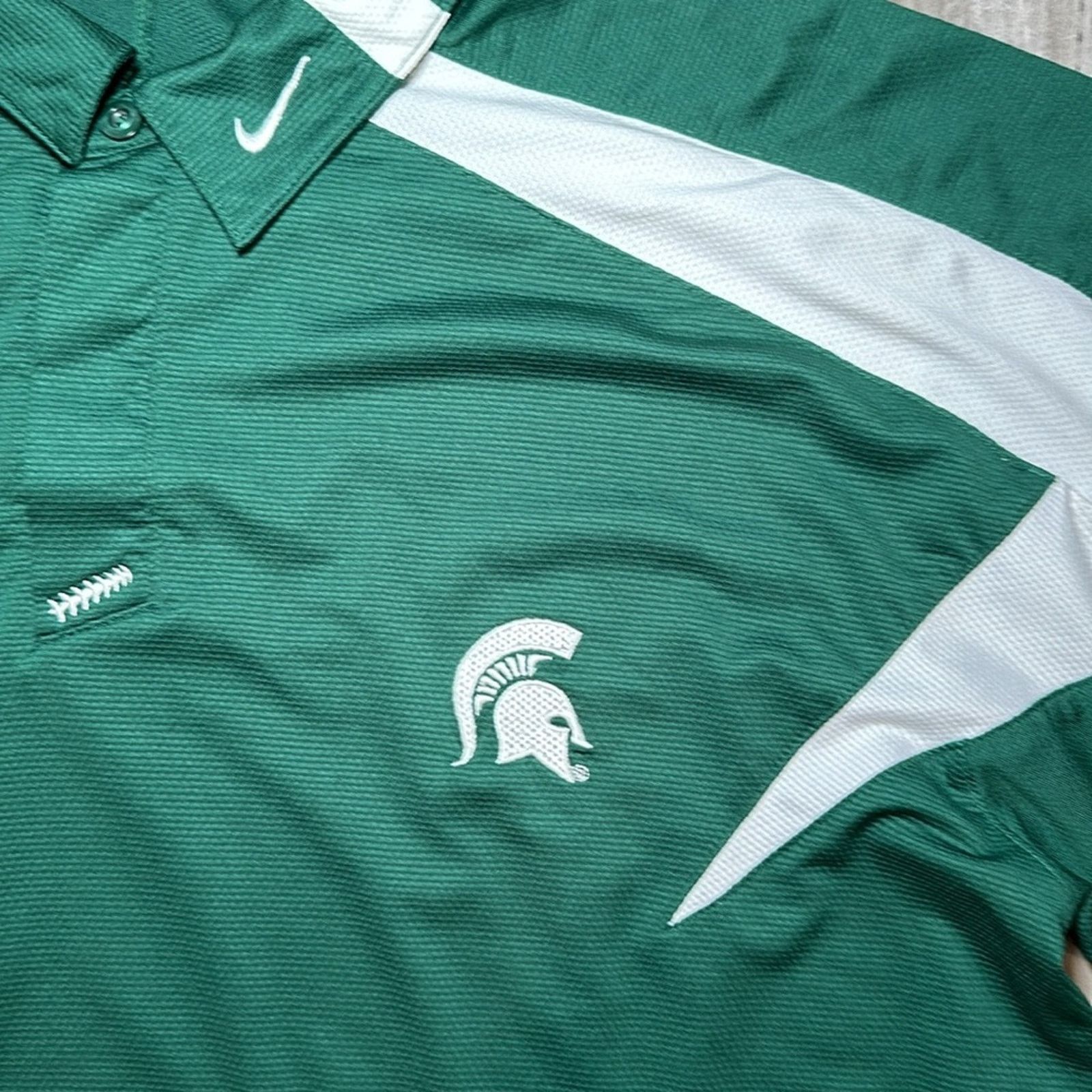 Nike Michigan State Spartans Nike Fit Team Polo - Large Size US L / EU 52-54 / 3 - 7 Thumbnail